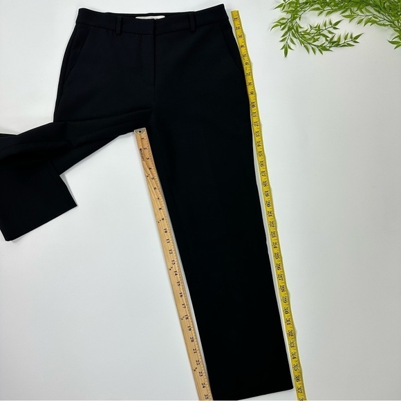 DIANE von FURSTENBERG Trouser Pants Sz 4 Black Straight - Picture 10 of 17